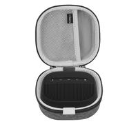 Funda Rígida de Viaje Geekria Compatible con Bose SoundLink Micro II (Bluetooth), Estuche portátil con Almacenamiento de Cables, Cubierta Protectora con Gancho (Gris Oscuro)