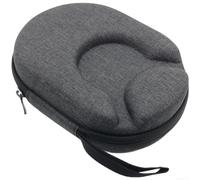 Funda rígida de viaje para auriculares de conducción ósea, almacenamiento de EVA a prueba de golpes para Shokz OpenRun Pro y Aeropex, caja protectora gris con bolsillo de malla (negro)