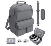 Funda rígida grande para Meta/Oculus Quest 3/Quest 3S/Quest 2, para correa de cabeza de batería BOBOVR/KIWI, auriculares y controlador táctil y accesorios de realidad virtual, bolsa de realidad