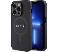 Funda rígida Guess Saffiano con MagSafe para iPhone 15 Pro Max 6.7" Negro