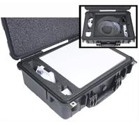 Funda rígida impermeable para mini plato Starlink, espuma de corte de precisión para Starlink Mini, soporte, adaptador de tubería, fuente de alimentación, cables, cable Ethernet y más en espuma