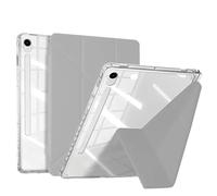 Funda rígida Inteligente Plegable en Y con Soporte, Compatible con Samsung Galaxy Tab S11 Ultra de 14.6 Pulgadas (2025). Cubierta Trasera Transparente de acrílico HD a Prueba de Golpes.(Gray)