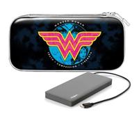 Funda Rígida Nacon Wonder Woman Lazerbuilt para Nintendo Switch ultrarresistente + Powerbank 8000mAh