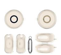 Funda rígida para auriculares Anker Soundcore Sleep A30, a prueba de polvo y caídas, funda protectora de TPU (gris transparente)