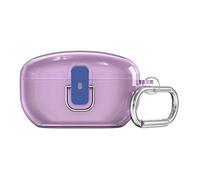 Funda rígida para auriculares inalámbricos Sony WF-1000XM5 2023, antiarañazos, cierre seguro, funda transparente para carga de auriculares con mosquetón, accesorios de protección de auriculares