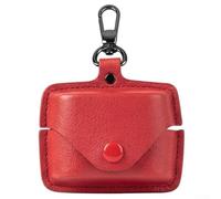 Funda rígida para auriculares Sony WF-1000XM6, bolsa de almacenamiento de viaje de EVA a prueba de golpes con bolsillo de malla para cable y accesorios, funda protectora (rojo)