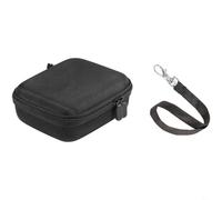 Funda rígida para cámara de acción con pulsera para Insta360 Go Ultra con tela tejida y acolchado EVA (negro)