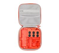 Funda Rígida para dji Pocket 3/4, Organizador de PU Resistente a Golpes e Impermeable, Base Magnética para Filtros ND, Mic 2 y Accesorios, Caja Protectora de Viaje，bolsillo4 Naranja