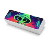 Funda rígida para gafas de Aliens And Weed, con paño de limpieza, para mujeres y hombres