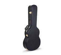 Funda rígida para guitarra clásica Crossrock CRW500 Basic Series, carcasa de varias capas de madera, color negro