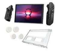 Funda rígida para Lenovo Legion Go Monitor con 2 pares de tapas de agarre para Legion Go (transparente)