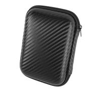 Funda rígida para Portable External SSD, Funda para Discos Duros, Funda HDD, Caja Cubrir Universal para Memoria Externo HDD, Protectora Rígida Bolsa(Black), para Discos de 2,5" Pulgadas y SDD