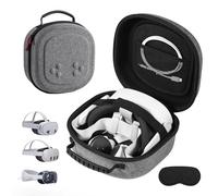 Funda rígida pequeña para Meta Quest 3S, Gray, Pequeña funda de transporte