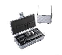 Funda rígida portátil impermeable para DJI para Osmo Pocket 4 con construcción ABS e interior de silicona intercambiable para montaje de equipo adaptable (gris)