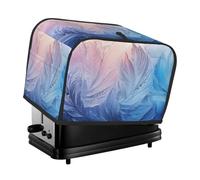 Funda romántica para tostadora de 2 rebanadas de cocina, con bolsillos, protección contra el polvo y las huellas dactilares