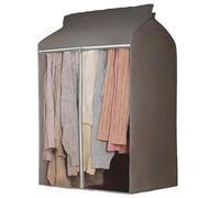 Funda Ropa Armario, Funda Burro Ropa, Funda Traje Hombre, Funda para Percha Totalmente Cerrada De Tela No Tejida, De Gran Capacidad, Con Ventana Transparente Y 3 Cremalleras (gris, 80*50*90cm)(Gray,80