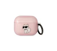 Funda rosa para AirPods 3 de Karl Lagerfeld Ikonik Choupette