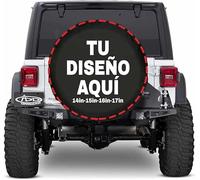 Funda Rueda Repuesto 4x4 Personalizada Cubiertas de Neumáticos Personalizado Agrega tu Texto/Logo/Foto Cubiertas de Rueda de Repuesto Impermeables a Prueba de Polvo Aptas 17 Pulgadas