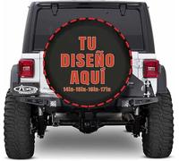Funda Rueda Repuesto 4x4 Personalizado Cubiertas de Neumáticos Personalizada Agrega tu Texto/Logo/Foto Cubiertas de Rueda de Repuesto Impermeables a Prueba de Polvo Aptas 16 Inch