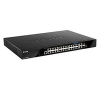D-Link DGS-1520-28MP switch Gestionado L3 Gigabit Ethernet (10/100/1000) Energía sobre Ethernet (PoE) 1U Negro