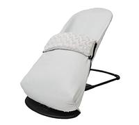 Funda + Saco para Hamaca BabyBjörn Balance Soft (SUSTITUYE tapicería Original), Hipoalergénica, Hipersuave, Transpirable. (Piqué Algodón Gris)