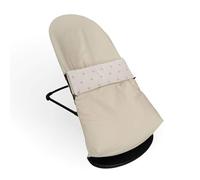 Funda + Saco para Hamaca BabyBjörn Balance Soft (SUSTITUYE tapicería Original), Hipoalergénica, Hipersuave, Transpirable. (Algodón Orgánico) (Candy Beige)
