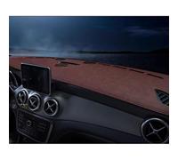 Funda Salpicadero Coche para Kia K2 2017,Cubierta del Tablero Almohadilla De Cuero Parasol del Automóvil Protección Interior del Automóvil,C-Brown