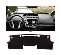 Funda Salpicadero Coche Para Toyota Para Prius V Para Alpha Para Daihatsu Para Mebius 2012-2019 ZVW40 Cubierta Salpicadero Evitar Alfombras Anti-UV Con Almohadilla De Luz Cubierta Tablero Automóvil(LH