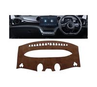 Funda salpicadero Compatible Con BYD Para Dolphin EA1 EV 2021 2022 2023 2024 Alfombrilla para salpicadero coche parasol protector alfombra interior(RHD Brown)