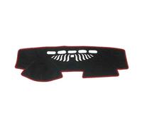 Funda salpicadero Compatible Con VW Passat B7 2011 2012 2013 2014 Cubierta para tablero de automóvil Alfombrilla para Alfombra parasol(B Red Edge (LHD),Polyester)