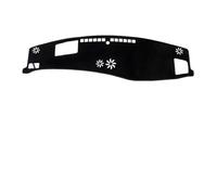 Funda salpicadero Parasol Tablero Automóvil Alfombra Anti-UV Almohadilla Protectora Tablero Para Hyundai Para Santa Fe MX5 2024-2026(LHD Black)