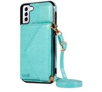 Carcasa COOL para Samsung G990 Galaxy S21 Colgante Wallet Mint