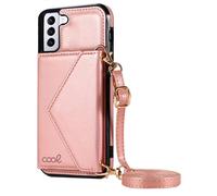 Funda Samsung G996 Galaxy S21 Plus Wallet Pendant (Rosa) - COOL