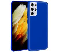 Funda Silicona Para Samsung G998 Galaxy S21 Ultra (Azul)