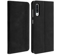 Funda para móvil - AVIZAR Vintage, Compatible con Samsung Galaxy A30s, Negro