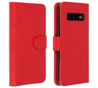 Funda Samsung Galaxy S10 Caso Cartera Soporte Rojo