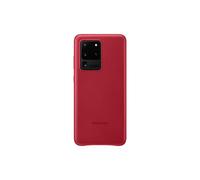 Funda Samsung Galaxy S20 Ultra, Cubierta de Cuero - Rojo (Versión US con Garantía), (Modelo: EF-VG988LREGUS)