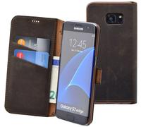 Funda Samsung Galaxy S7 Edge Book Cartera Vintage Marrón