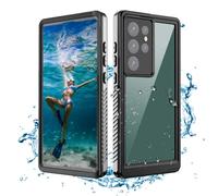 Funda Samsung S23 Ultra Impermeable,a prueba de golpes,a prueba de polvo con Protector de Pantalla Integrado de 360 Cubierta Resistente bajo el agua Carcasa para Samsung Galaxy S23 Ultra de 6.8",Negro