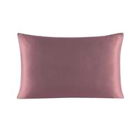 Funda Seda Almohada Funda de Almohada con Cremallera, 1 par, 2 Lados, Funda Seda for una Sola Saludable para el Cabello y la Piel(Cameo Brown,51x76 cm)