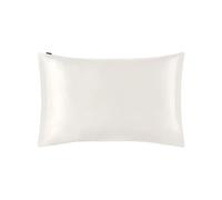 Funda Seda Almohada Funda de Almohada de Seda Beauty Luxury White 50x70cm King Queen Long 1 Pieza(Ivory,40x60cm)
