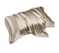 Funda Seda Almohada Funda de Almohada Seda Color Liso Tipo sobre 48 x 74 para el Cabello y la Piel(Qian ka,48x74cm 1pc)