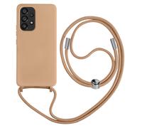 Funda semirrígida con Collar para Galaxy A53 5G 80cm rosa