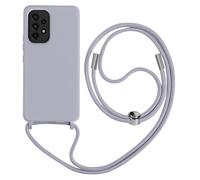 Funda semirrígida con Collar para Samsung Galaxy A52, A52s 80cm violeta