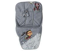 Funda Sila Bebé Universal + Cubre Arnés, Hipotérmica, Transpirable, Hipoalergénica e Hipersuave, Tejido trasero 3D, Solapa Engomada Superior (Héroe Chica)