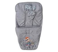 Funda Sila Bebé Universal + Cubre Arnés, Hipotérmica, Transpirable, Hipoalergénica e Hipersuave, Tejido trasero 3D, Solapa Engomada Superior (Music)