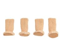 Funda silenciosa para Patas de Mesa, Calcetines for Patas de Silla, 12 Piezas, Tejido Lana, Cubierta for Mesa, manija Puerta, Multicolor(Beige B)