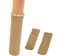 Funda silenciosa para Patas de Mesa, Calcetines for Patas de Silla, 24 Piezas, tapete for manija Puerta, Cubierta Gruesa Punto Multicolor for Mesa(Yellow)