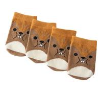 Funda silenciosa para Patas de Mesa, Calcetines for Patas de Silla, 24 Uds., Punto, Multicolor, for, Mesa, manija Puerta, Cubierta ive(Brown B)