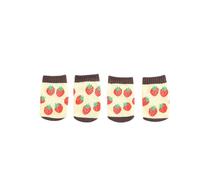 Funda silenciosa para Patas de Mesa, Calcetines for Patas de Silla, 24 Unidades, Cubierta for Mesa, tapete Tejido Doble Antideslizante, Multicolor(Red and White)